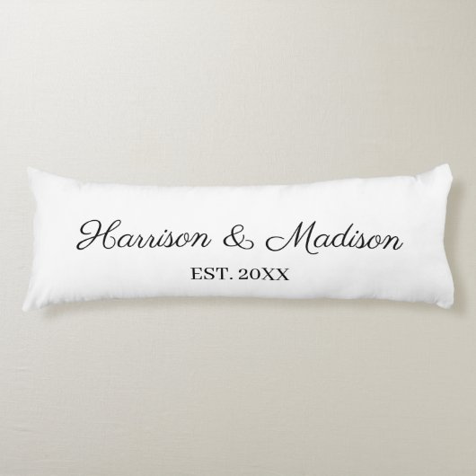 De gepersonaliseerde de naamdatum van het manuscri lichaamskussen (Voorkant)