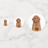 De gepersonaliseerde de naamtekst van het afbeeldi confetti (Achterkanten)