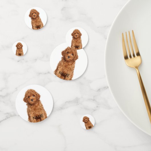 De gepersonaliseerde de naamtekst van het afbeeldi confetti (Groep)