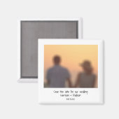 De gepersonaliseerde Directe foto van de Retro spa Magneet (Voorkant / Achterkant)