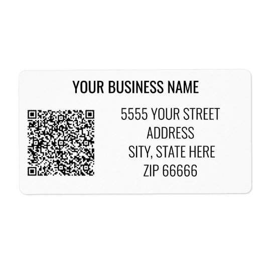 De gepersonaliseerde Etiketten van de Code van het (Voorkant)