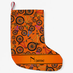 De gepersonaliseerde fietsen van de naam oranje kleine kerstsok