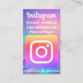 De gepersonaliseerde foto van het logo van het ins visitekaartje (Voorkant)