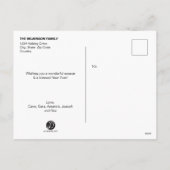 De gepersonaliseerde Gelukkige collage van de Foto Feestdagenkaart (Achterkant)