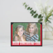 De gepersonaliseerde Gelukkige Foto van de Feestdagenkaart (Staand voorkant)