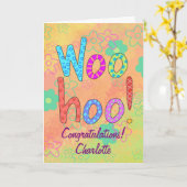 De Gepersonaliseerde Gepersonaliseerde Vrienden Kaart (Gele Bloem)