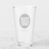 De gepersonaliseerde Glaspas van de Logo en van de Glas (Achterkant)