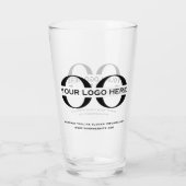 De gepersonaliseerde Glaspas van de Logo en van de Glas (Achterkant)