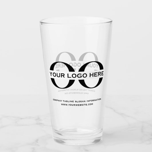 De gepersonaliseerde Glaspas van de Logo en van de Glas (Voorkant)