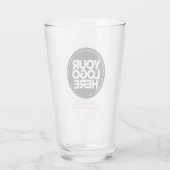 De gepersonaliseerde Glaspas van de Logo en van de Glas (Achterkant)