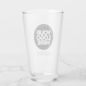 De gepersonaliseerde Glaspas van de Logo en van de Glas (Achterkant)