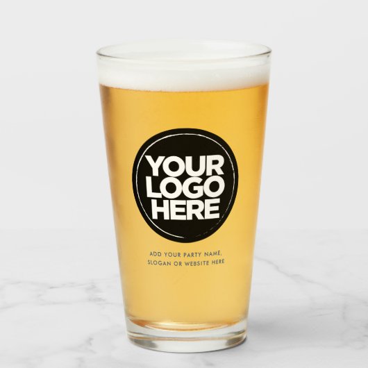 De gepersonaliseerde Glaspas van de Logo en van de Glas (Voorkant gevuld)