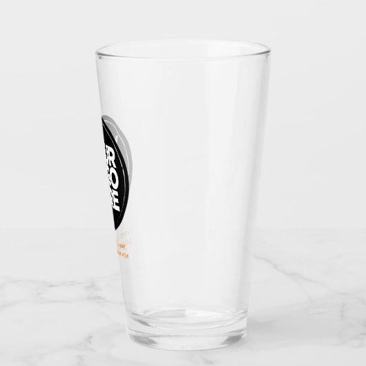 De gepersonaliseerde Glaspas van de Logo en van de Glas (Links)