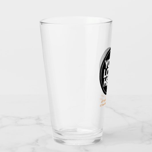 De gepersonaliseerde Glaspas van de Logo en van de Glas (Rechts)