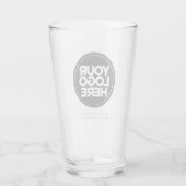 De gepersonaliseerde Glaspas van de Logo en van de Glas (Achterkant)