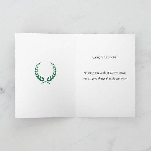 De gepersonaliseerde Groene Afstuderen van de Kaart (Binnen)