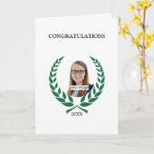 De gepersonaliseerde Groene Afstuderen van de Kaart (Gele Bloem)