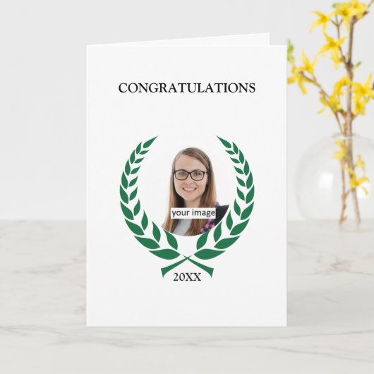 De gepersonaliseerde Groene Afstuderen van de Kaart (Gele Bloem)