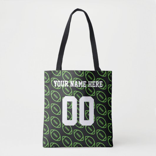 De gepersonaliseerde Groene Canvas tas van de Spor (Voorkant)