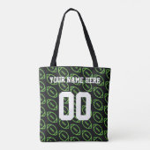 De gepersonaliseerde Groene Canvas tas van de Spor (Achterkant)