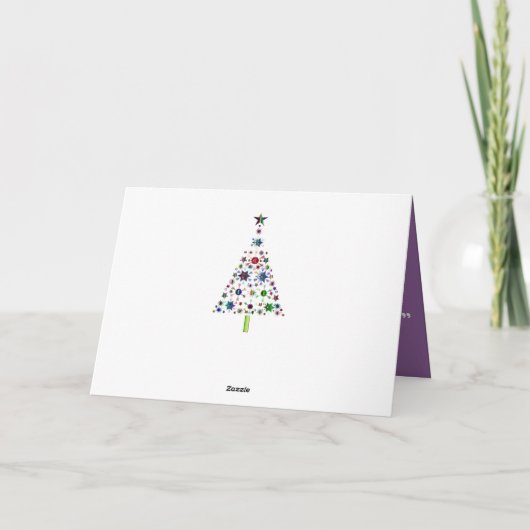 De gepersonaliseerde Groeten van Kerstmis Feestdagen Kaart (Achterkant)