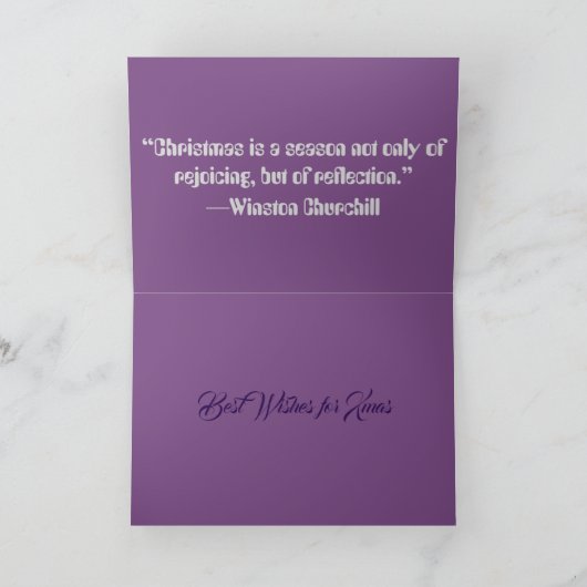De gepersonaliseerde Groeten van Kerstmis Feestdagen Kaart (Binnen)