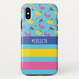 De gepersonaliseerde Heldere Blauwe Gevormde Case-Mate iPhone Case