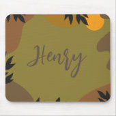 De gepersonaliseerde het Abstracte groene  kleuren Muismat (Voorkant)