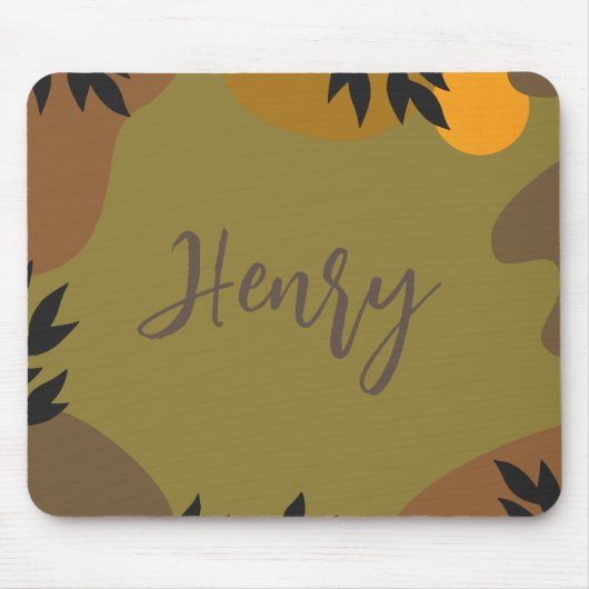 De gepersonaliseerde het Abstracte groene kleuren Muismat (Voorkant)