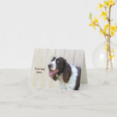 De gepersonaliseerde het Glimlachen Engelse Kaart (Gele Bloem)