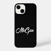 De gepersonaliseerde Hoesjes van het Monogram van  iPhone Hoesje (Achterkant)