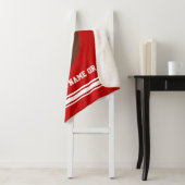 De gepersonaliseerde Hogere Kleuren van het Footba Sherpa Deken (In situ)