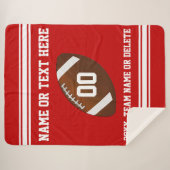 De gepersonaliseerde Hogere Kleuren van het Footba Sherpa Deken (Voorkant (horizontaal))