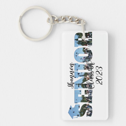 De gepersonaliseerde Hogere Sleutelhanger van het  (Voorkant)