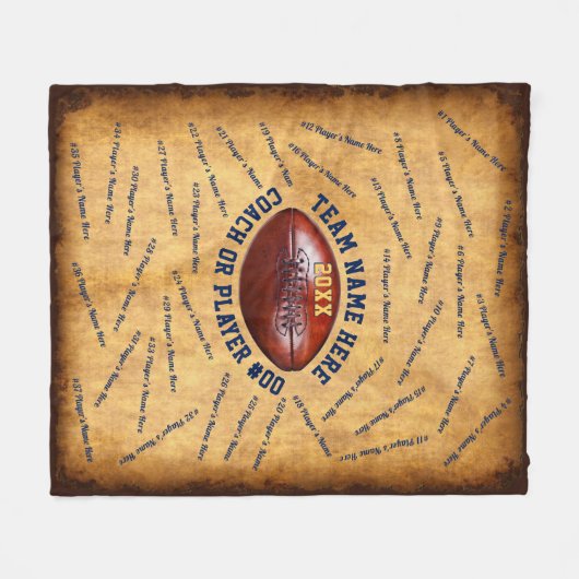 De gepersonaliseerde Ideeën of Spelers van de Coac Fleece Deken (Voorkant (Horizontaal))