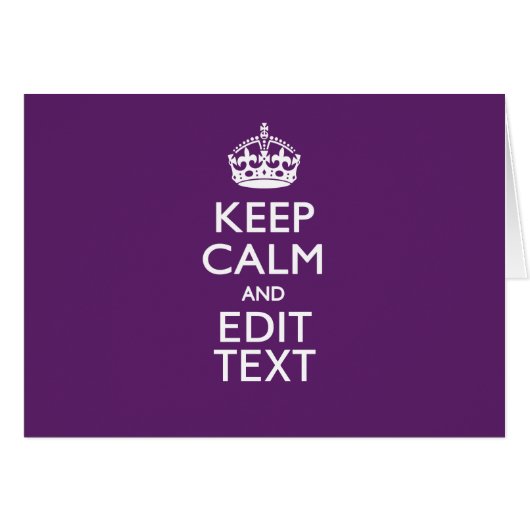 De gepersonaliseerde Jouw tekst van het KEEP CALM (Voorkant Horizontaal)