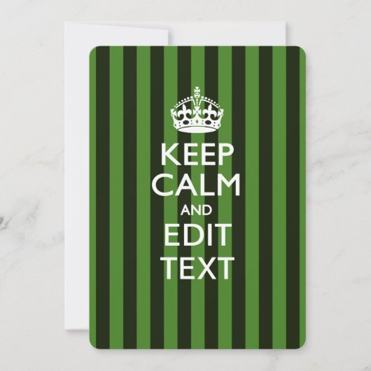 De gepersonaliseerde Jouw tekst van het KEEP CALM (Voorkant)