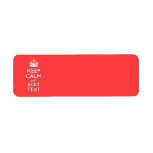De gepersonaliseerde Jouw tekst van het KEEP CALM  Etiket