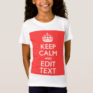 De gepersonaliseerde Jouw tekst van het KEEP CALM  T-shirt
