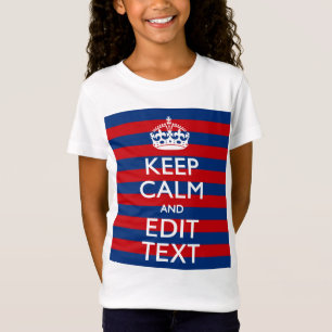 De gepersonaliseerde Jouw tekst van het KEEP CALM  T-shirt