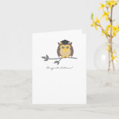 De gepersonaliseerde Kaart van Afstuderen (Gele Bloem)