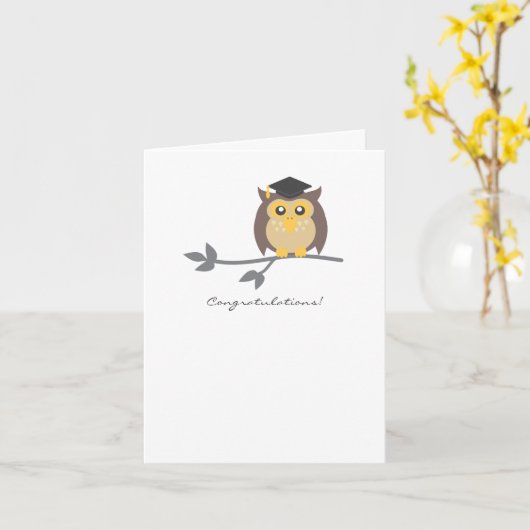 De gepersonaliseerde Kaart van Afstuderen (Gele Bloem)