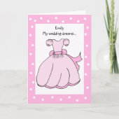 De gepersonaliseerde Kaart van Bloemenmeisje - (Voorkant)