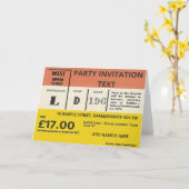 De gepersonaliseerde Kaart van de Uitnodiging van  (Gele Bloem)