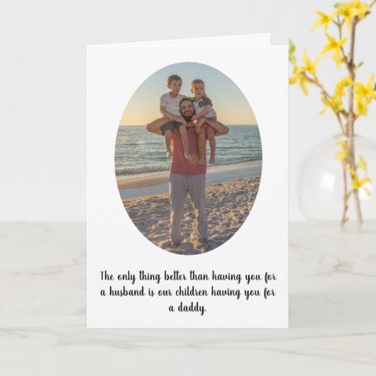 De gepersonaliseerde Kaart van de Vaderdag van Wif (Gele Bloem)