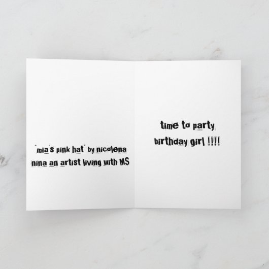 De Gepersonaliseerde Kaart van de verjaardag - (Binnen)