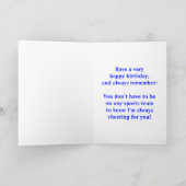 De gepersonaliseerde Kaart van de Verjaardag met (Binnen)