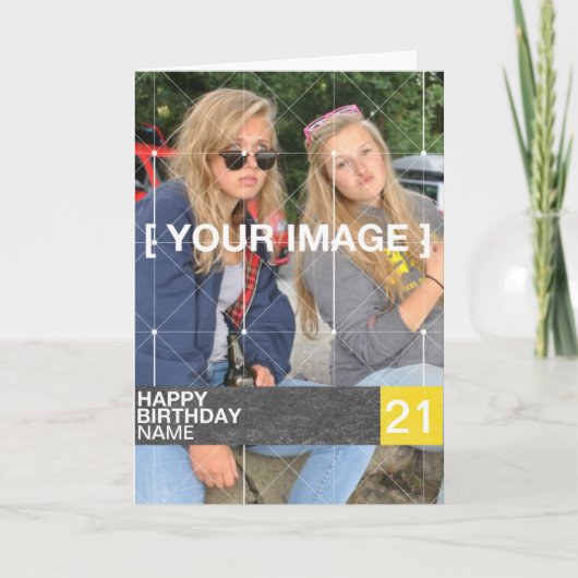 De gepersonaliseerde Kaart van de Verjaardag van (Voorkant)