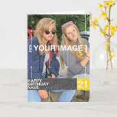 De gepersonaliseerde Kaart van de Verjaardag van (Gele Bloem)