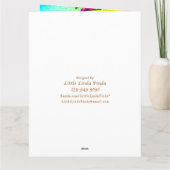 De GEPERSONALISEERDE Kaart van de Verjaardag van (Achterkant)